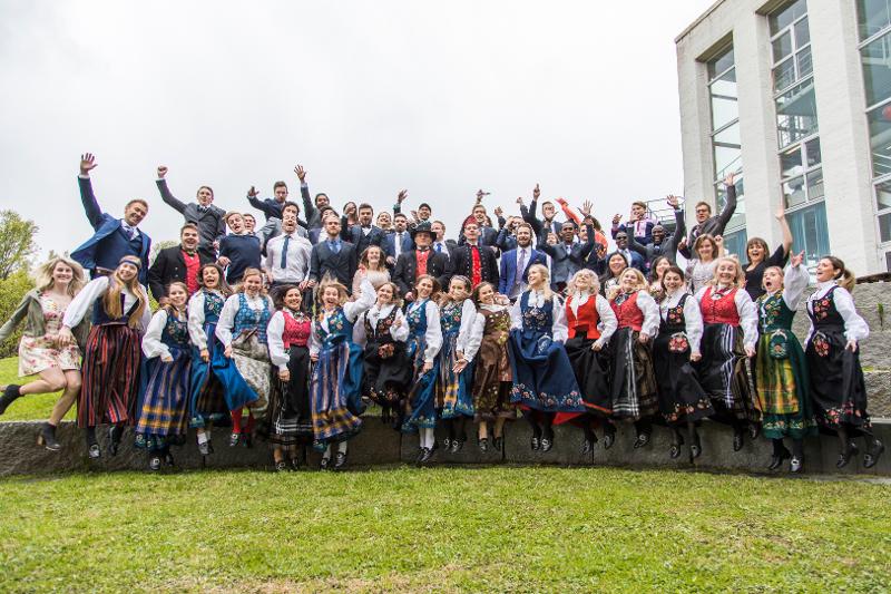 Mastergradskandidater ved Norges Fiskerihøgskole 2018.